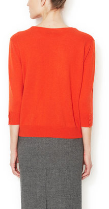 Magaschoni Cashmere 3/4 Sleeve Sweater