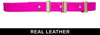 ASOS Leather Faux Pony Multi Keeper Waist Belt