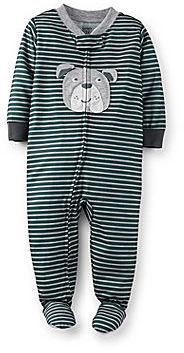 Carter's Long-Sleeve Zip-Front Footed Bodysuit - Boys 12m-24m