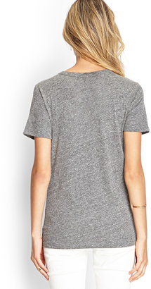 Forever 21 Heathered Snoopy Tee
