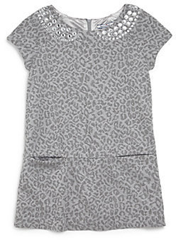 Hartstrings Infant's Embellished Leopard Print Dress
