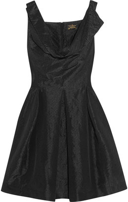 Vivienne Westwood Metallic perforated taffeta dress