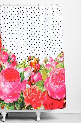 UO 2289 DENY Designs Allyson Johnson For DENY Bold Florals + Dots Shower Curtain