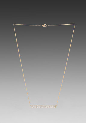 Rebecca Minkoff Pave ID Plate Necklace