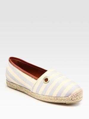 Hunter Striped Canvas Espadrille Boat Shoes