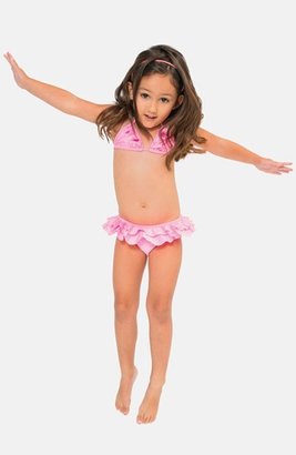 Luli Fama Embellished Ruffle Two-Piece Swimsuit (Toddler Girls & Little Girls)