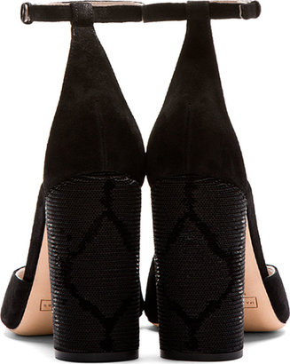 Marc Jacobs Black Sequin Embellished Heeled Sandals