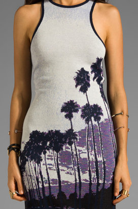 Juicy Couture Sunset Palms Jacquard Tank Dress