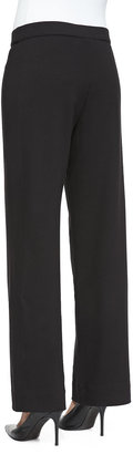 Joan Vass Full-Length Jog Pants, Black, Women's