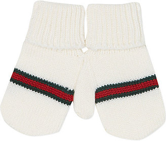 Gucci Web-detailed mittens