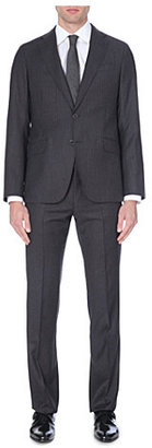 Armani Collezioni Striped single-breasted wool suit