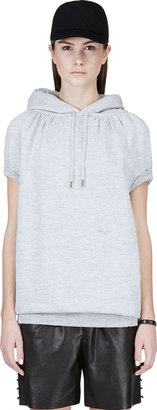 DSquared 1090 Dsquared2 Heather Grey Brushed Fleece Hoodie
