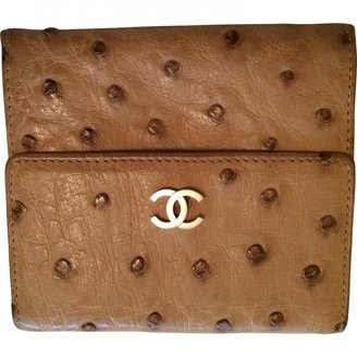 Chanel Beige Exotic leathers Wallet
