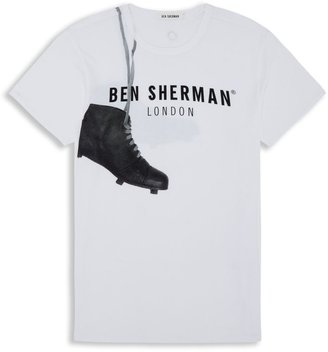 Ben Sherman Men's Football boot t-shirt