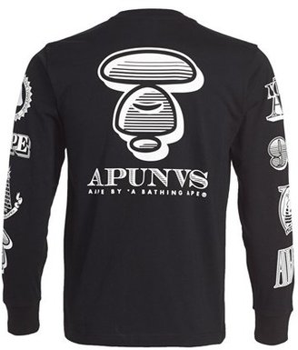 A Bathing Ape Aape by Long Sleeve Graphic T-Shirt (Men)