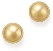 Bloomingdale's 14K Yellow Gold Flat Ball Stud Earrings - 100% Exclusive