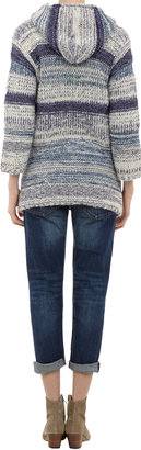 Etoile Isabel Marant Shepherd Knit Full-zip Hooded Sweater