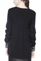 Thakoon Embroidered Cuff Top