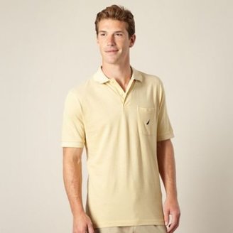 Nautica Pale yellow marled polo shirt