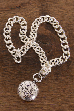Adorne Victorian Locket Necklace