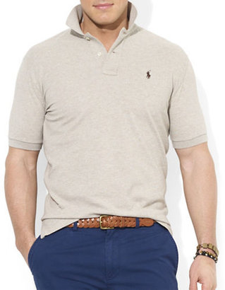 Polo Ralph Lauren Big and Tall Classic Fit Mesh Polo Shirt-BROWN-1XB