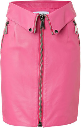 Moschino Leather Mini-Skirt