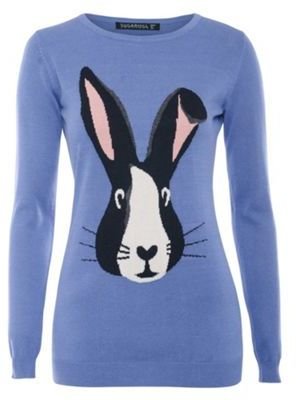 Sugarhill Boutique Blue curious bunny sweater
