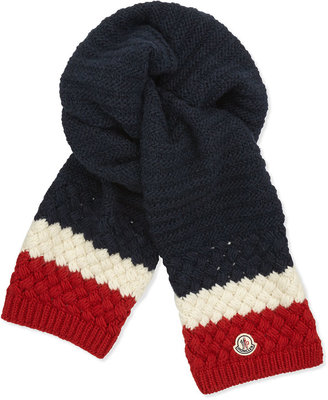 Moncler Chunky Cable-Knit Scarf