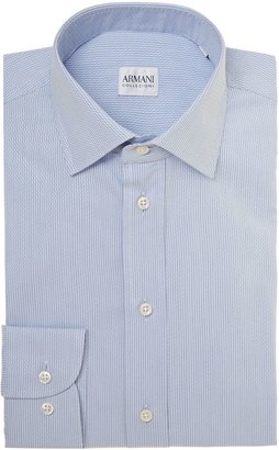 Armani Collezioni Men's Self Stripe Regular Fit Shirt