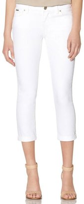 The Limited 312 White Crop Jeans