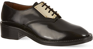 Sandro Amoureuse metal plated derby shoes