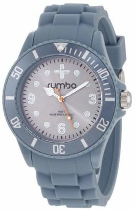 RumbaTime Unisex 12528 Perry Silicone 42MM Steel Modern Stylish Analog Watch