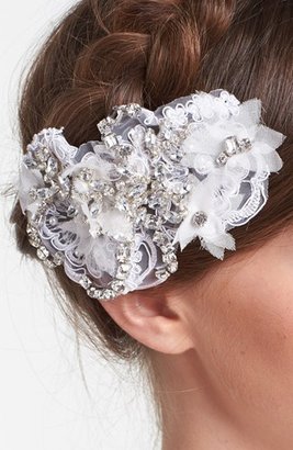 Nordstrom Serephine 'Eloise' Rhinestone & Lace Bridal Comb