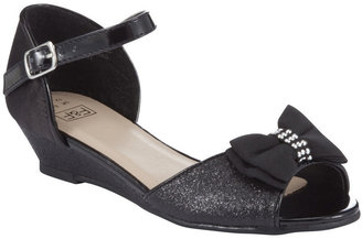 F&F Sparkly Bow Wedge Sandals
