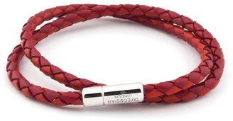 Tateossian Pop Scoubidou Braided Leather Wrap Bracelet