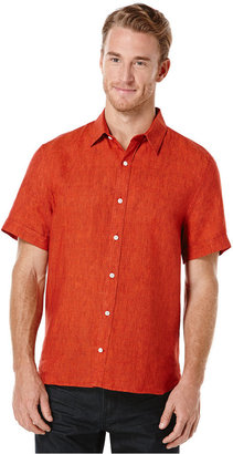 Perry Ellis Cotton-Linen Shirt