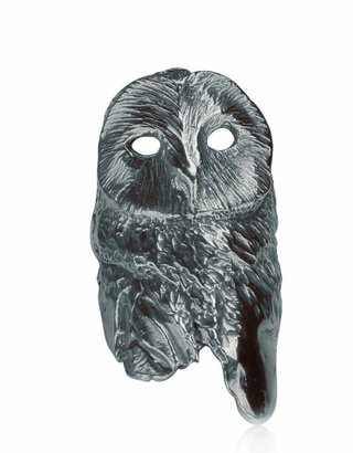 Dominique Lucas Ring - Owl - Oxidised Silver