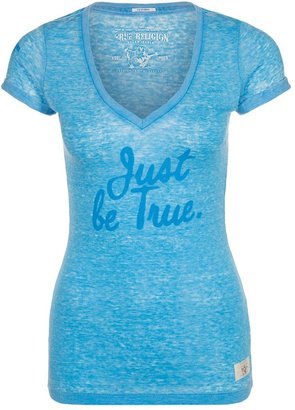 True Religion Print Tshirt blue