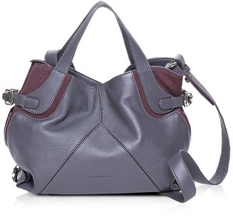 Francesco Biasia Only One Color Block Leather Shoulder Bag