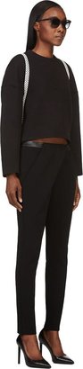 Dion Lee Black Compact Stretch Exit Trousers