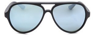 Ray-Ban Matte Mirrored Cats 5000 Sunglasses