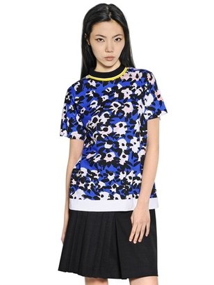 Marni Floral Printed Cotton Jersey T-Shirt