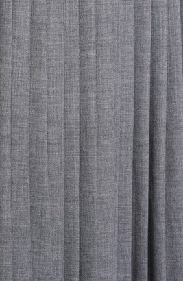 Michael Kors Pleated Wool Midi Skirt