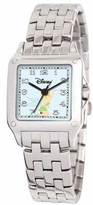 EWatchFactory Disney Women's 51107-7-A-2 "Tinker Bell" Perfect Square Silvertone Bracelet Watch