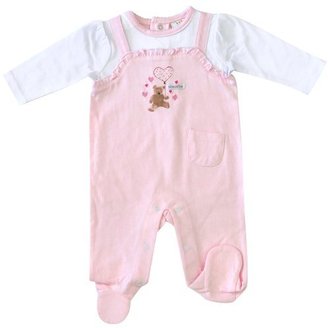 Absorba Happy Kids Canada Inc Coverall, White/Pink