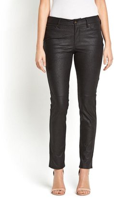 NYDJ High Waisted Faux Leather Slimming Jeans