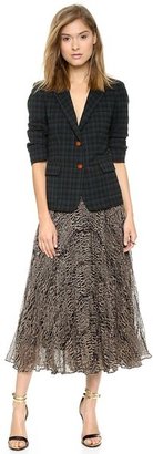 Nanette Lepore Long Pleated Skirt