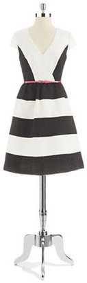 Jax STUDIO Textured Striped Dress