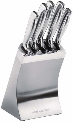 Morphy Richards 5-Piece Knife Block - Stainless Steel