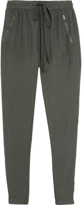Enza Costa Mila woven cotton tapered pants